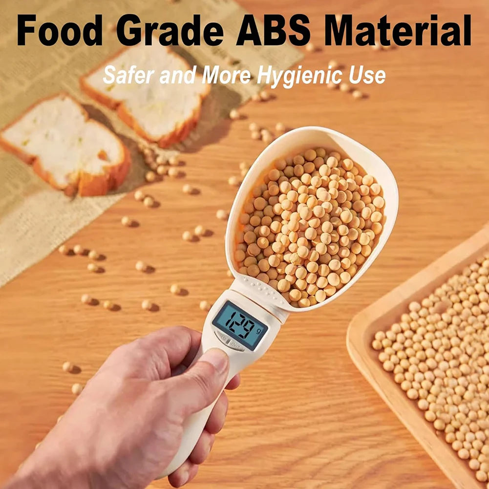 Digital Measuring Spoon Weighing Spoon Scale 800g/1 g High Precision LCD Screen Electronic Spoon Scale for Kitchen Dog Cat Food